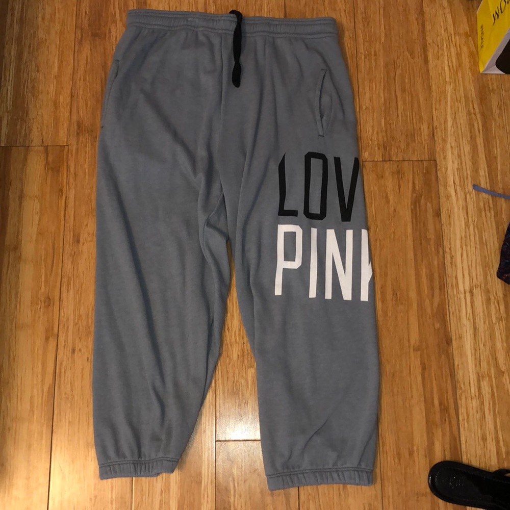 VSPINK GREY SWEATPANTS